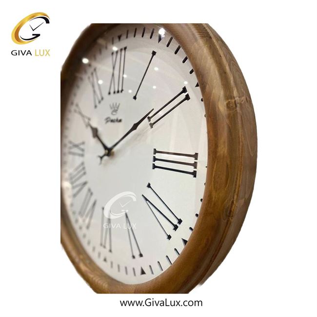 ساعت دیواری اورجینال پاشا چوب قهوه ای| کد رفرنس 502