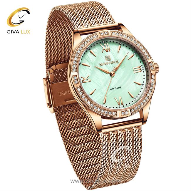 ساعت مچی زنانه بند فلزی نوی فورس NF5028 5028rggn2.jpg