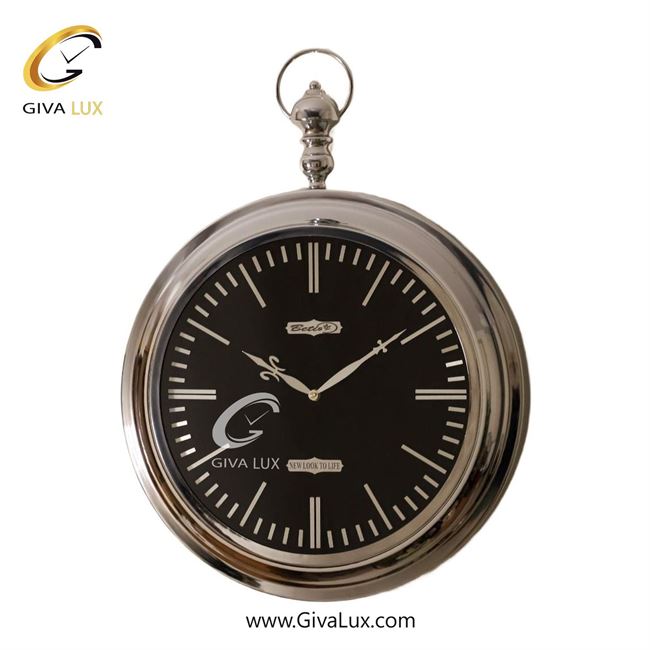 ساعت دیواری اورجینال بتیس آلیاژ فلزی نقره ای| کد رفرنس 5030