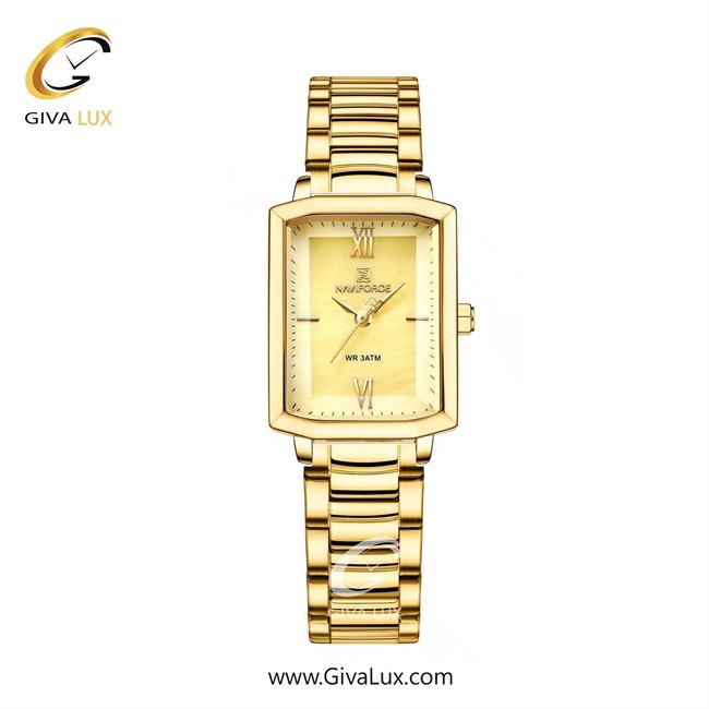 ساعت مچی اورجینال زنانه ناوی فورس|Naviforce|نوی فورس|نیوی فورس طلایی | طلایی| طلایی| کد رفرنس NF5039 G/G/G
