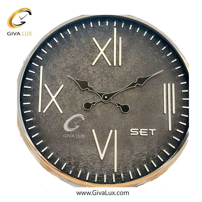 ساعت دیواری اورجینال ست آلیاژ فلزی نقره ای| کد رفرنس 106