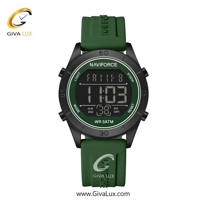 ساعت مچی اورجینال زنانه ناوی فورس|Naviforce|نوی فورس|نیوی فورس مشکی | سبز| مشکی| کد رفرنس NF5054 B/GN/GN