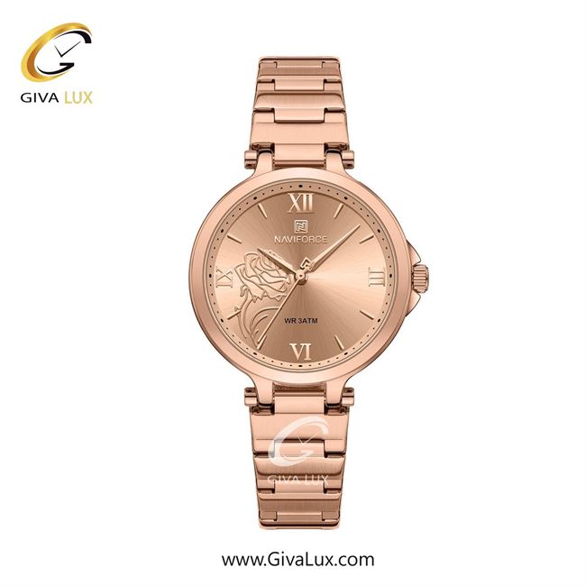 ساعت مچی اورجینال زنانه ناوی فورس|Naviforce|نوی فورس|نیوی فورس رزگلد | رزگلد| رزگلد| کد رفرنس NF5060 RG/RG