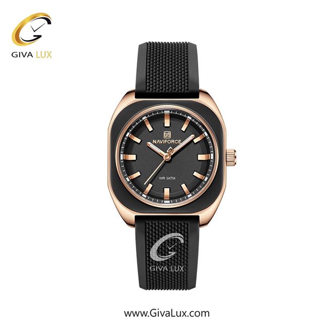 ساعت مچی اورجینال زنانه ناوی فورس|Naviforce|نوی فورس|نیوی فورس مشکی-رزگلد | مشکی| مشکی| کد رفرنس NF5061 RG/B/B