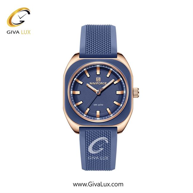 ساعت مچی اورجینال زنانه ناوی فورس|Naviforce|نوی فورس|نیوی فورس رزگلد-آبی | آبی| آبی| کد رفرنس NF5061 RG/BE/BE