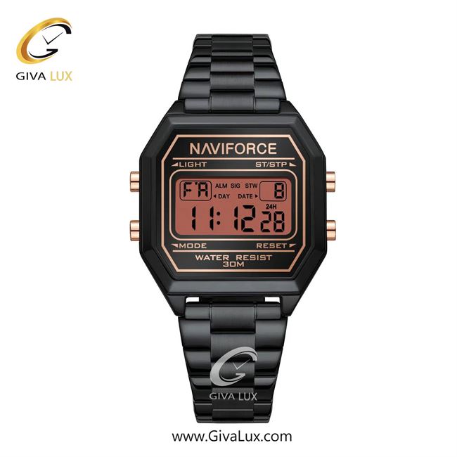 ساعت مچی اورجینال زنانه ناوی فورس|Naviforce|نوی فورس|نیوی فورس مشکی | مشکی| مشکی| کد رفرنس NF5063S B/RG/B