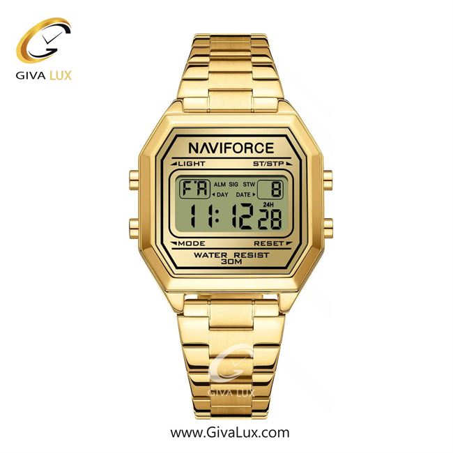 ساعت مچی اورجینال زنانه ناوی فورس|Naviforce|نوی فورس|نیوی فورس طلایی | طلایی| طلایی| کد رفرنس NF5063S G/G/G