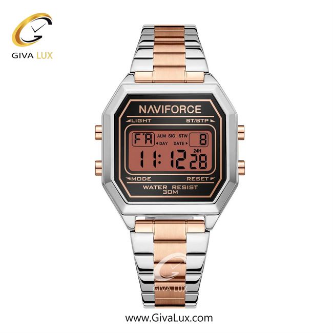 ساعت مچی اورجینال زنانه ناوی فورس|Naviforce|نوی فورس|نیوی فورس نقره ای | نقره ای-رزگلد| مشکی| کد رفرنس NF5063S S/B/RG