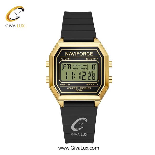ساعت مچی اورجینال زنانه ناوی فورس|Naviforce|نوی فورس|نیوی فورس طلایی | مشکی| مشکی| کد رفرنس NF5063T G/B/B
