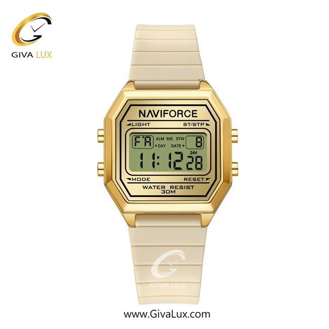 ساعت مچی اورجینال زنانه ناوی فورس|Naviforce|نوی فورس|نیوی فورس طلایی | کرم| طلایی| کد رفرنس NF5063T G/G/BG