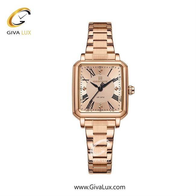 ساعت مچی اورجینال زنانه ناوی فورس|Naviforce|نوی فورس|نیوی فورس رزگلد | رزگلد| رزگلد| کد رفرنس NF5065 RG/RG
