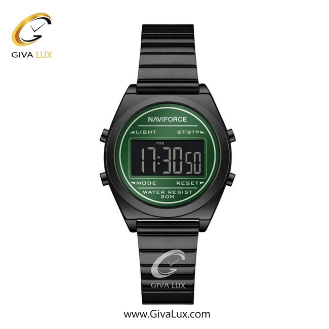ساعت مچی اورجینال زنانه ناوی فورس|Naviforce|نوی فورس|نیوی فورس مشکی | مشکی| سبز| کد رفرنس NF5066 B/GN/B