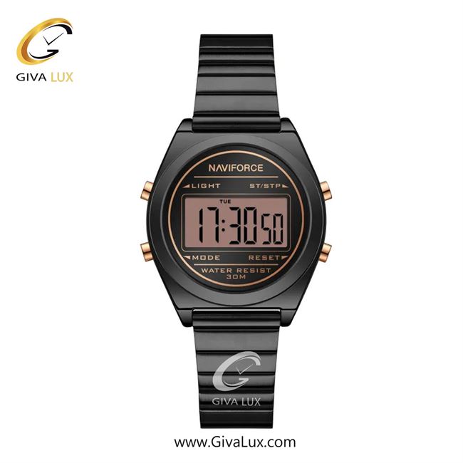 ساعت مچی اورجینال زنانه ناوی فورس|Naviforce|نوی فورس|نیوی فورس مشکی | مشکی| مشکی| کد رفرنس NF5066 B/RG/B