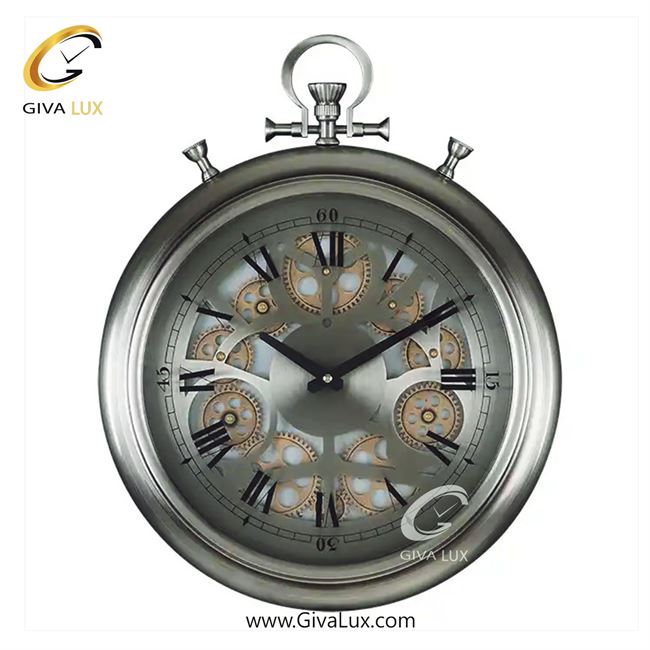 ساعت دیواری اورجینال والتر آلیاژ فلزی نقره ای| کد رفرنس 5110