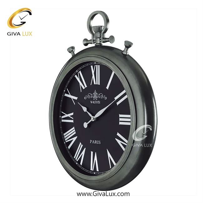 ساعت دیواری اورجینال والتر آلیاژ فلزی مشکی| کد رفرنس 7125 5123-1.jpg