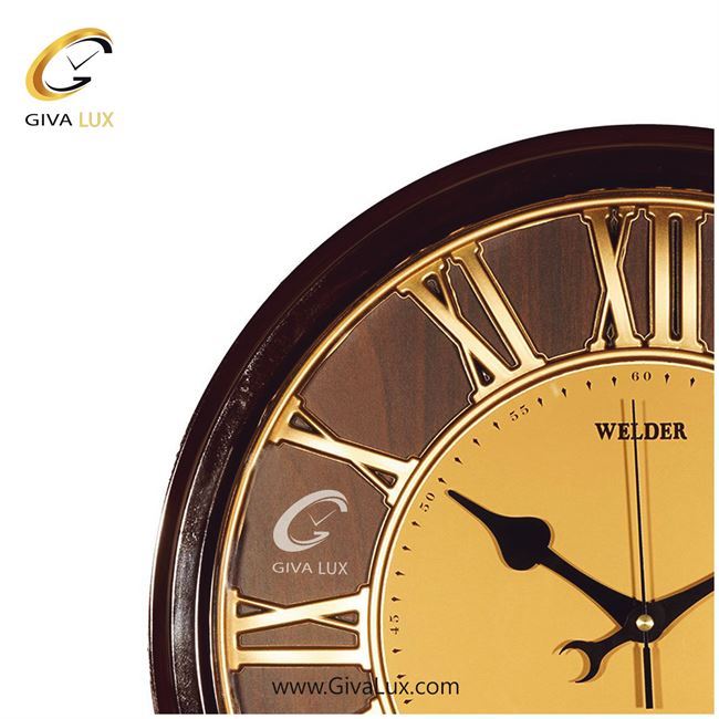 ساعت دیواری اورجینال ولدر PVC قهوه ای| کد رفرنس 518 520-2-1.jpg