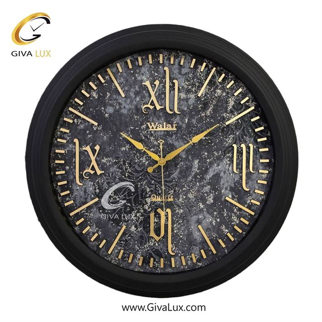 ساعت دیواری اورجینال والار PVC مشکی| کد رفرنس 520