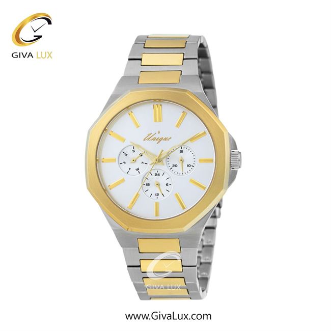 ساعت مچی اورجینال مردانه یونیک سه موتوره فول تایم طلایی-نقره ای | نقره ای-طلایی| سفید| کد رفرنس S521