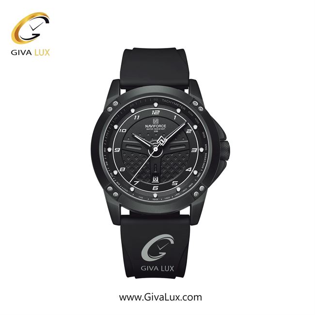 ساعت مچی اورجینال مردانه-اسپرت ناوی فورس|Naviforce|نوی فورس|نیوی فورس مشکی | مشکی| مشکی| کد رفرنس NF8031