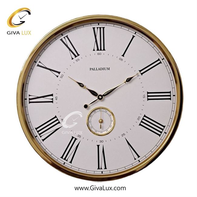 ساعت دیواری اورجینال پالادیوم آلیاژ فلزی طلایی| کد رفرنس 5305