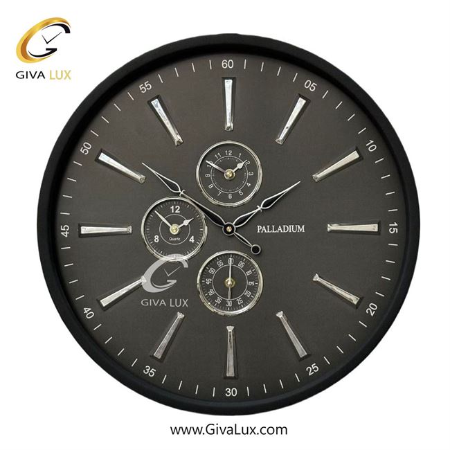 ساعت دیواری اورجینال پالادیوم آلیاژ فلزی مشکی| کد رفرنس 5310