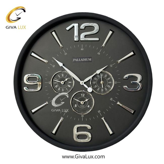 ساعت دیواری اورجینال پالادیوم آلیاژ فلزی مشکی| کد رفرنس 5311