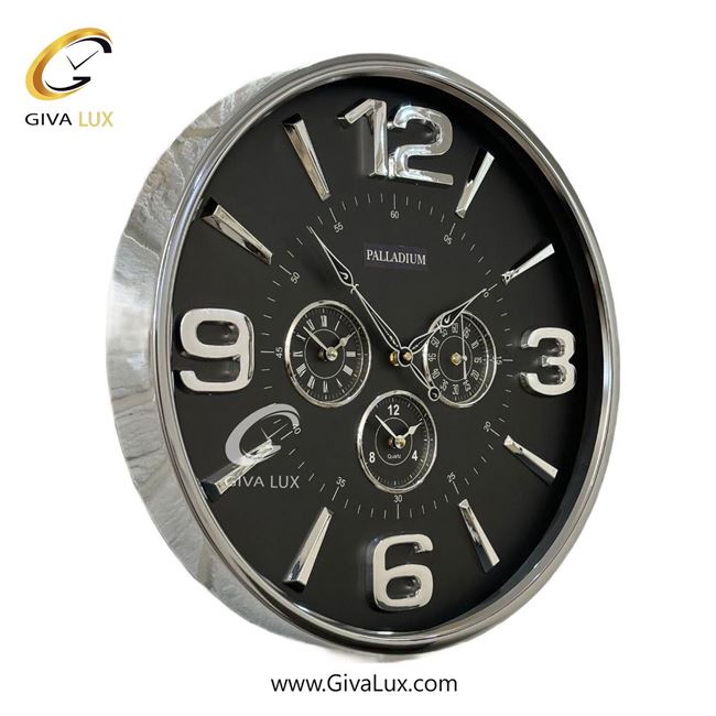 ساعت دیواری اورجینال پالادیوم آلیاژ فلزی نقره ای| کد رفرنس 5311