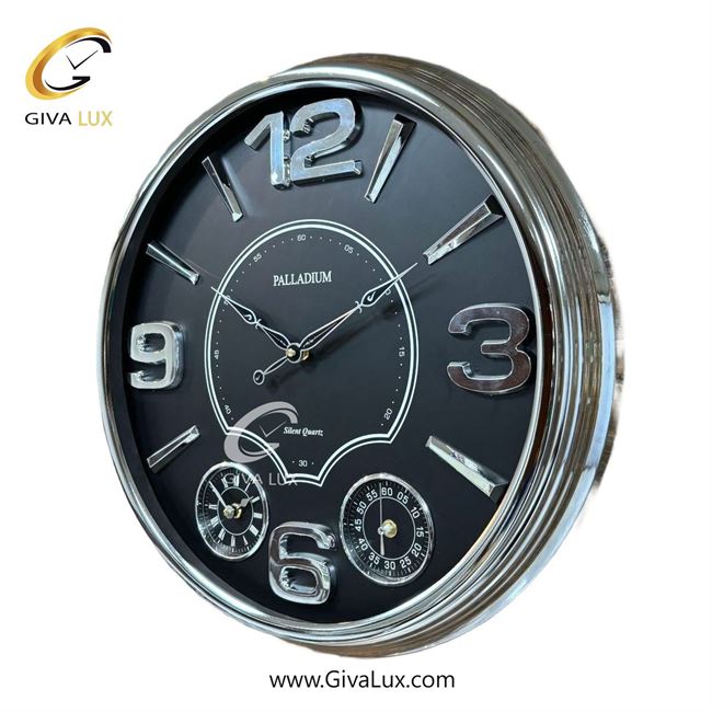 ساعت دیواری اورجینال پالادیوم آلیاژ فلزی نقره ای| کد رفرنس 5320