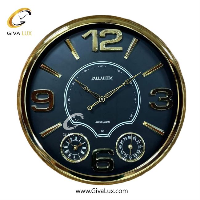 ساعت دیواری اورجینال پالادیوم آلیاژ فلزی طلایی| کد رفرنس 5320
