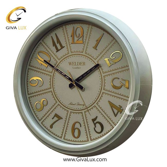 ساعت دیواری اورجینال ولدر PVC سفید| کد رفرنس 540