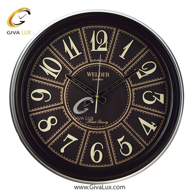 ساعت دیواری اورجینال ولدر PVC مشکی| کد رفرنس 540
