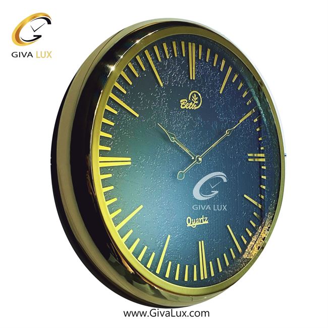 ساعت دیواری اورجینال بتیس آلیاژ فلزی طلایی| کد رفرنس 5516