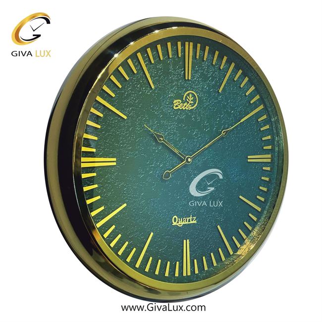 ساعت دیواری اورجینال بتیس آلیاژ فلزی طلایی| کد رفرنس 5516