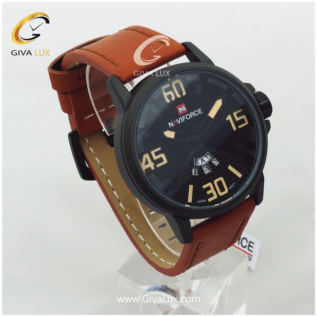 ساعت مردانه اورجینال نوی فورس بندچرمی مدل NF9087M