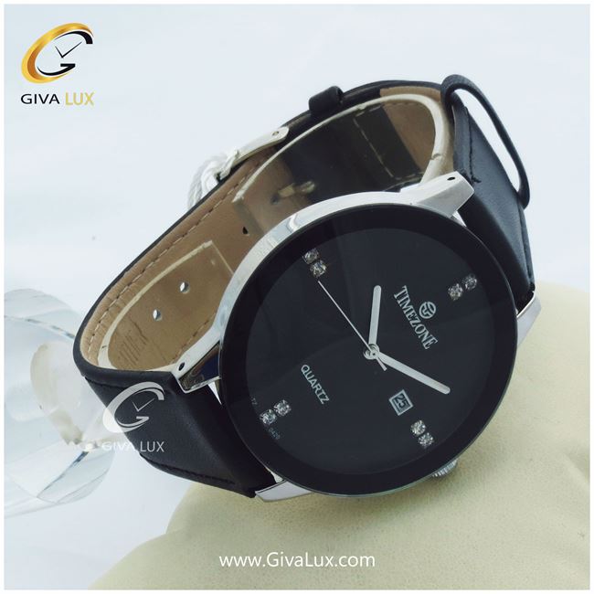 ساعت مردانه تایمزون بند چرم اصلی شرکتی ضدآب