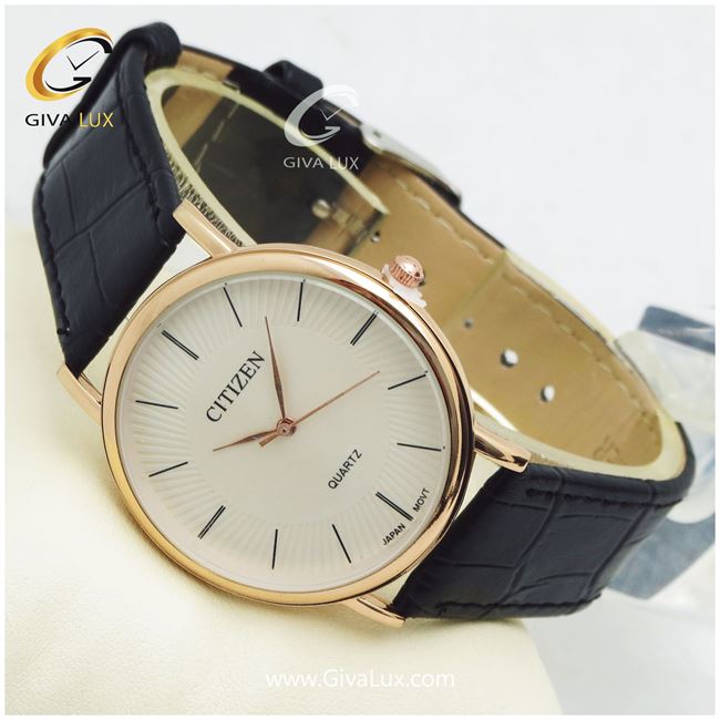 ساعت مچی مردانه بند چرمی سیتیزن