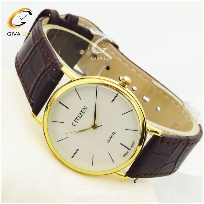 ساعت مچی مردانه بند چرمی سیتیزن