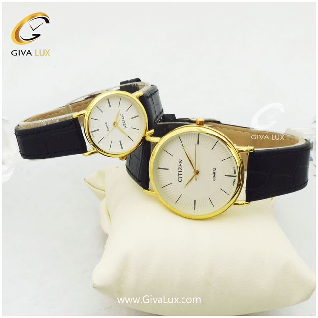 ست ساعت مچی بند چرمی سیتیزن