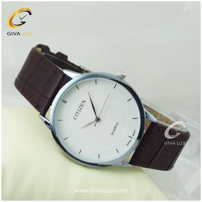 ساعت مچی مردانه بند چرمی سیتیزن