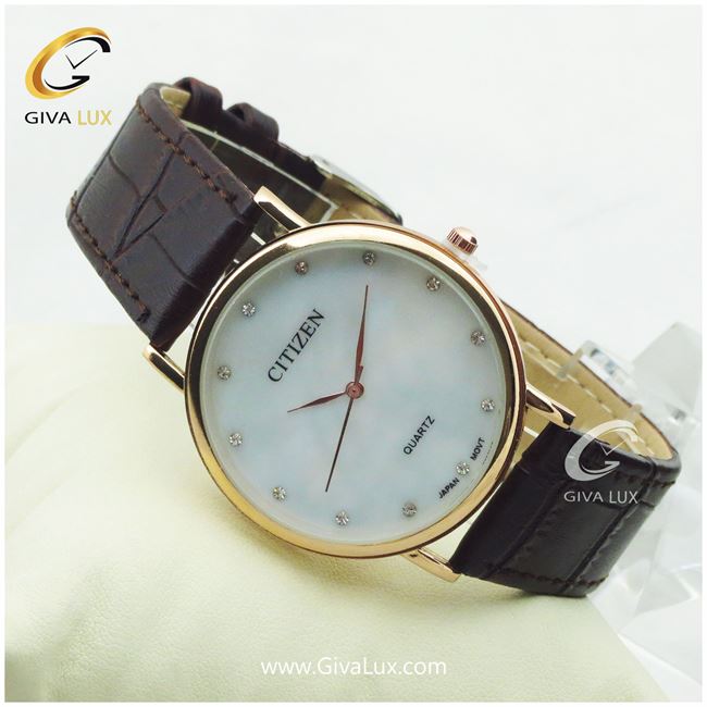 ساعت مچی مردانه بند چرمی سیتیزن