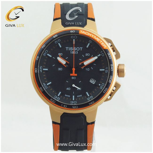 ساعت مچی تیسوت اسپرت هایکپی سه موتوره با قاب استیل رزگلد