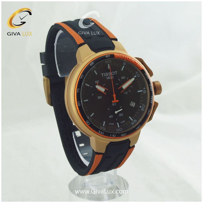 ساعت مچی تیسوت اسپرت هایکپی سه موتوره با قاب استیل رزگلد