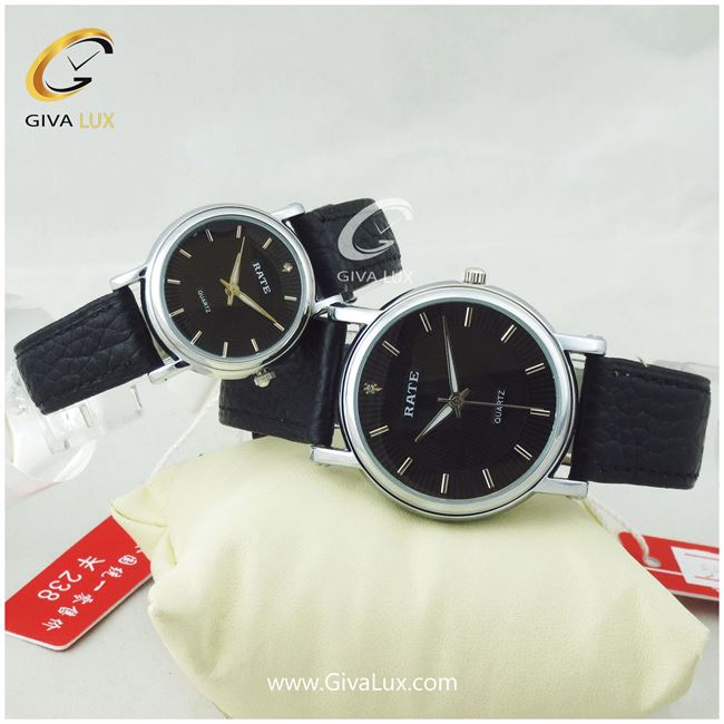 ساعت مچی اورجینال رِیت RATE نقره ای | مشکی| مشکی|