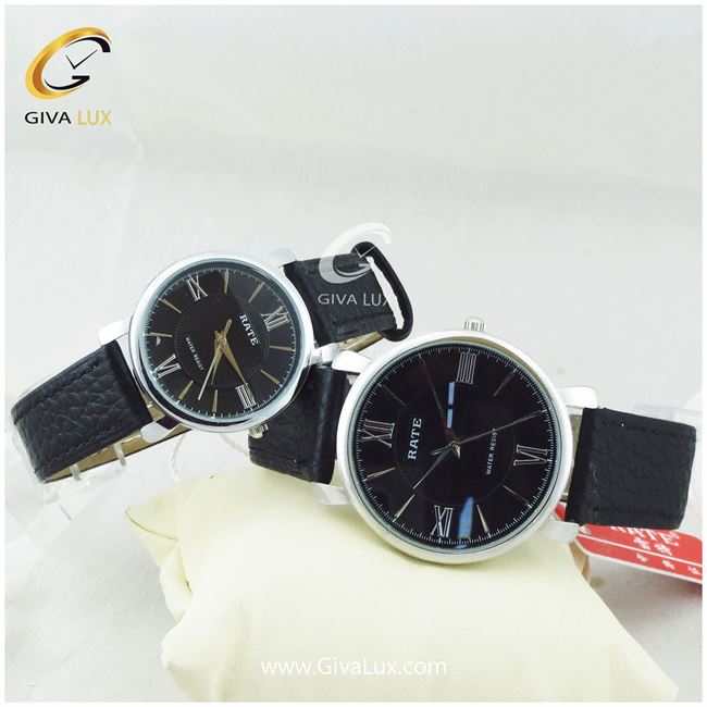ساعت مچی اورجینال رِیت RATE نقره ای | مشکی| مشکی|
