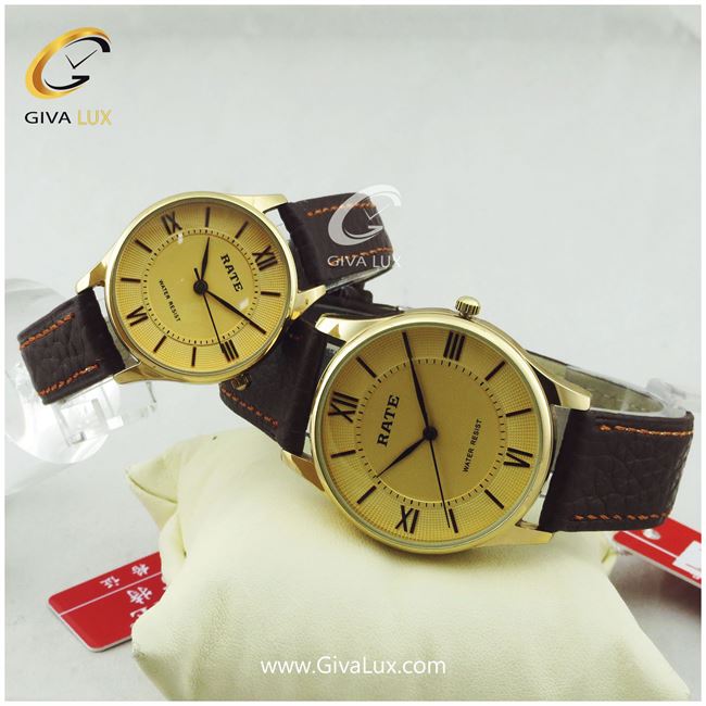 ساعت مچی اورجینال رِیت RATE طلایی | قهوه ای| طلایی|