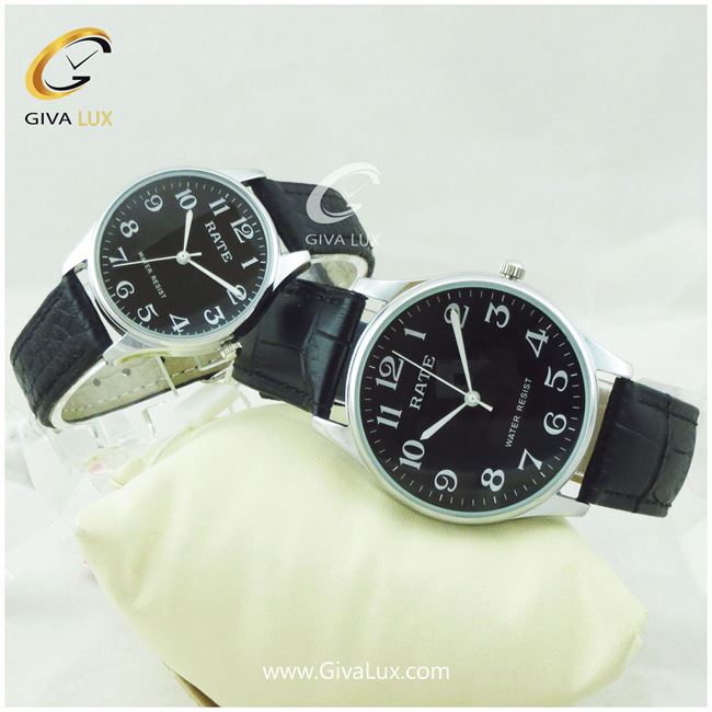 ساعت مچی اورجینال ست رِیت RATE نقره ای | مشکی| مشکی|