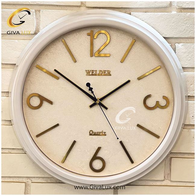 ساعت دیواری اورجینال ولدر PVC سفید| کد رفرنس 560