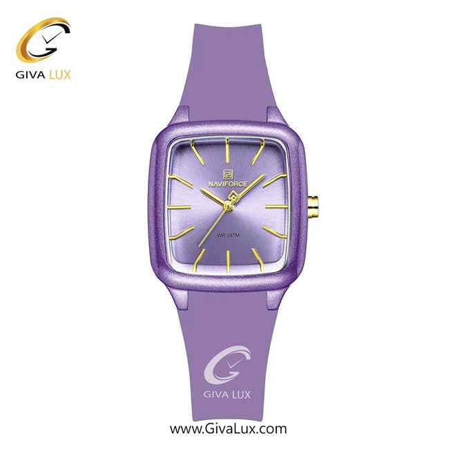 ساعت مچی اورجینال زنانه ناوی فورس|Naviforce|نوی فورس|نیوی فورس بنفش | یاسی| بنفش| کد رفرنس NF5055 PE/PE