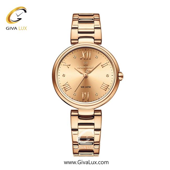 ساعت مچی اورجینال زنانه ناوی فورس|Naviforce|نوی فورس|نیوی فورس رزگلد || رزگلد| کد رفرنس NF5030