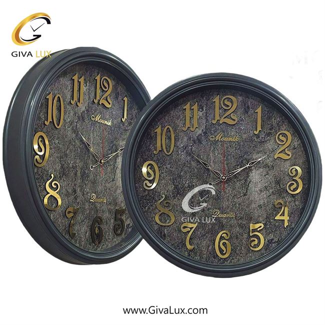 ساعت دیواری اورجینال مونیک PVC تیتانیوم| کد رفرنس 603